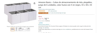 6 Cubos de almacenamiento de tela - varios modelos