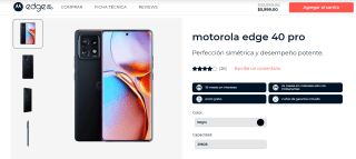 Motorola Edge 40 Pro 256GB por $5,099 con cupón
