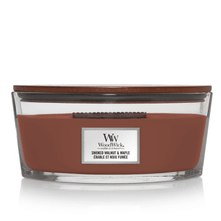 WoodWick Geurkaars Ellipse Smoked Walnut & Maple 454 gr voor €19,95 bij Kiesgeurig