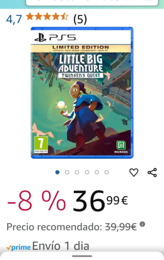 Little Big Adventure. Twinsen's Quest Limited Edition PS5 por 36,99€.