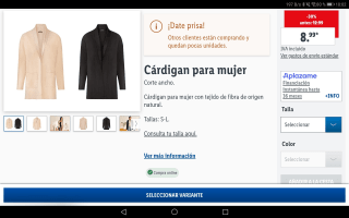 Cárdigan para mujer con tejido de fibra de origen natural. Por 8,99€