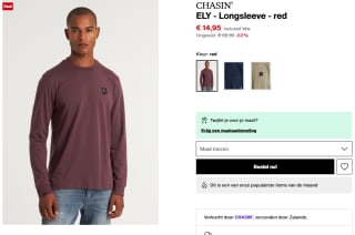 Ely Longsleeves voor €14,95 bij Zalando