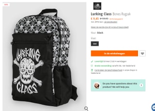 Lurking Class Bones Rugzak 17 liter voor €9,45 bij Blue-tomato