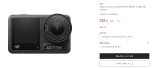 Cámara de acción DJI Osmo Action 4 Standar Combo por 329€