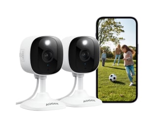Pack 2 Cámaras Vigilancia WiFi Exterior/Interior 2K Camaras WiFi Seguridad IP65 Visión Nocturna Color por solo 24,99€