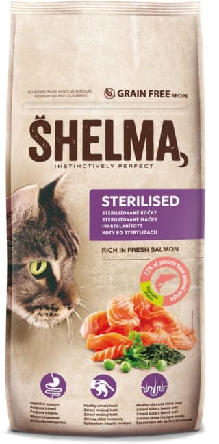 8 KG Shelma Premium Kattenvoer - Kattenbrokken rijk aan Verse Zalm voor €14,99 bij Bol.com