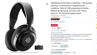 Auriculares SteelSeries Arctis Nova 5 Wireless por 76,49€