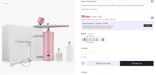 Aerógrafo portátil con compresor para uñas por tan sólo 10€