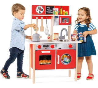 Cocinita de Madera para Niña y Niño con Electrodoméstico marca Molto por 47,99€