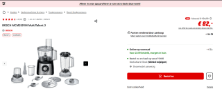 Bosch MCM3501M MultiTalent 3 - Keukenmachine voor €67 na cashback bij de Mediamarktkt
