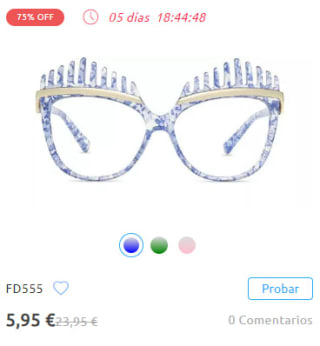 Gafas por 5,95€ + Descuentos