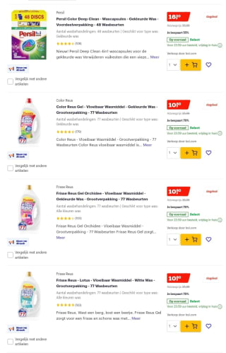 tot 70% korting op huishoudmiddelen bij Bol.com