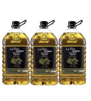 3 Garrafas de 5 litros Aceite De Oliva Virgen Extra La Flor De Malaga por 63,03€