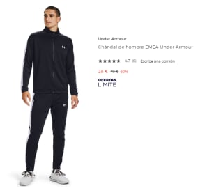 Chándal de hombre Under Armour EMEA por 28€