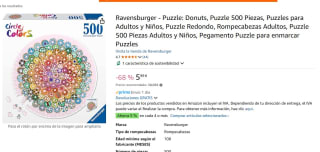 Puzzle Ravensburger Circular Donuts 500 Piezas por 5,99€