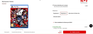 Juego PS5 Persona 5 Tactica por 14,02€