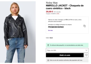 Chaqueta de Mujer Noisy May NMROLLO por 26.89€