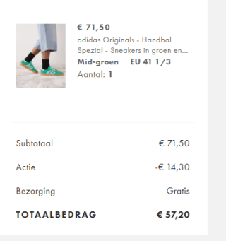 adidas Originals - Handbal Spezial sneakers voor €57,20 dmv code bij Asos
