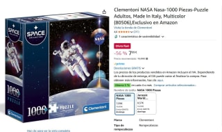 Puzzle NASA de 1000 piezas marca Clementoni por 7,99€