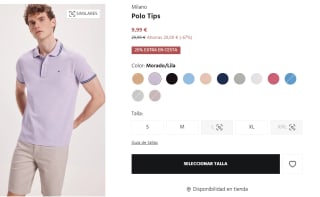 Polo Tips Milano para Hombre por 7.49€