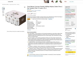 Cerveza Turia Märzen Tostada Pack 12 Latas x 33 cl por solo 6,09€