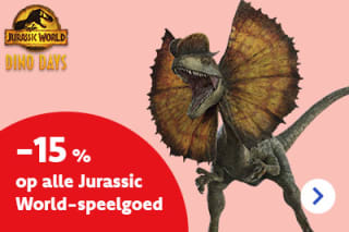 15% korting op Jurassic World speelgoed bij Dreamland