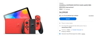 Nintendo Switch OLED Mario Red 64GB por $3,484 en Walmart con Banorte