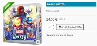 Juego de Mesa Marvel United por 14€