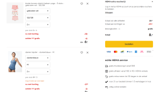 HEMA België 1+1 gratis in de winkel en online tijdens de solden