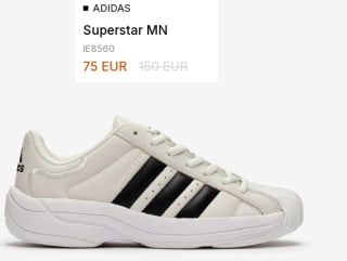 Zapatillas de Mujer ADIDAS Superstar MN por 37.5€