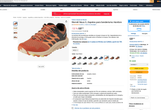 Zapatillas Merrell Nova 3 por solo 68€