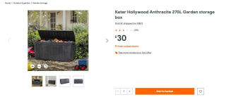Keter Hollywood Storage Box - Only £30