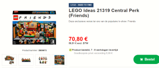 LEGO 21319 The Central Perk Coffee of Friends voor €70,80 bij Proshop