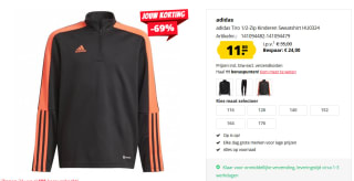 Adidas Kids Essentials Tiro Training sweater voor €19 bij Sport-Korting