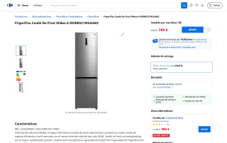 Frigorífico Combi No Frost Midea A MDRB521MGA46O por 799€