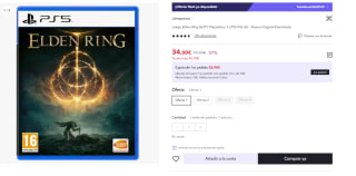 Juego PS5 Elden Ring por 34€ (Cuenta Nueva 22€)