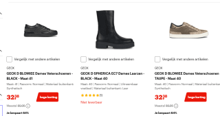 Tot 75% korting op geselecteerde Geox schoenen bij Bol
