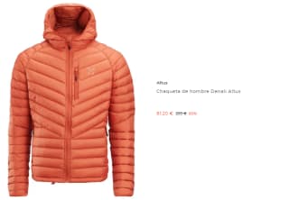 Chaqueta de hombre Denali Altus por 81.2€