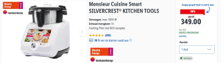 Monsieur Cuisine Smart Silvercrest voor €349 bij Lidl