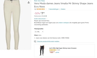 Vero Moda Vmalia Skinny dames jeans voor €7,99 bij Amazon NL