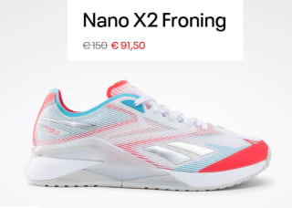 Zapatillas de Trainning para Hombre Reebok Nano X2 Froning por 73.2€