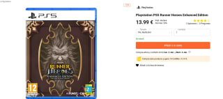 juego PS5 Runner Heroes Enhanced Edition por 13,99€