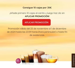 10 Cajas de Dolce Gusto por solo 35€