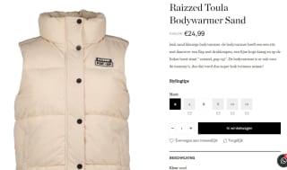 Nu 50% korting op Raizzed Toula Bodywarmer Sand