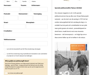 Gratis jubileummagazine Natuur Dichtbij van Flevolandschap