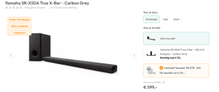 Yamaha SR-X50A True X-Bar - Carbon Grey voor €599 bij Artandcraft