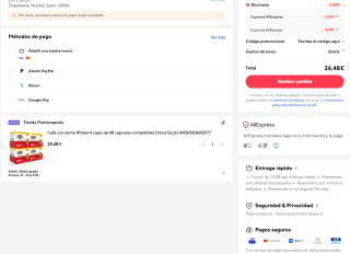Cafe con leche Kfetea 4 cajas de 48 capsulas compatibles Dolce Gusto 192 cápsulas por 26,48€
