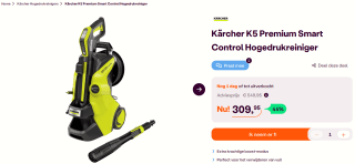 Kärcher hogedrukreiniger K5 premium smart control voor €309,95 bij ibood