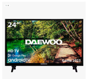 Televisor Daewoo 24DM54HA1 24" LED HD HDR Android TV por 119.61€ (Cuenta Nueva 107.61€)