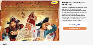 Bioscoopkaart voor de film Sint Ahoy